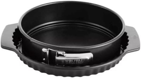Royal van Kempen & Berger 2-Piece Baking Dish, 1 Pie Dish and 1 Quiche Dish, Black