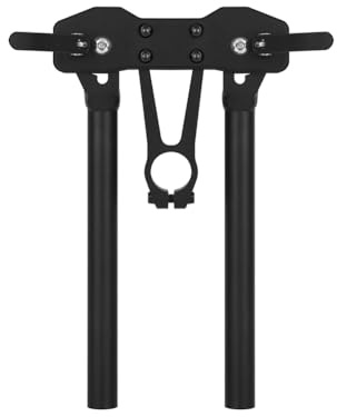 Hapihom Fahrrad Lenker, 620 mm Klapplenker für Fahrräder, Fahrradlenker aus Aluminiumlegierung, Schnellspanner, 90 ° Klappbar, Platzsparender Lenker für 28,6 mm Fahrradgabeldurchme
