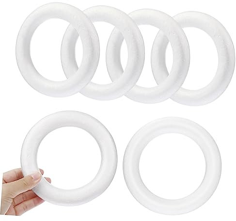AUTSUPPL 12stücke Donut Wreath Zubehör Runde Kreise Für Kreative Handarbeiten Für Weihnachtsdekoration Und Bastelprojekte