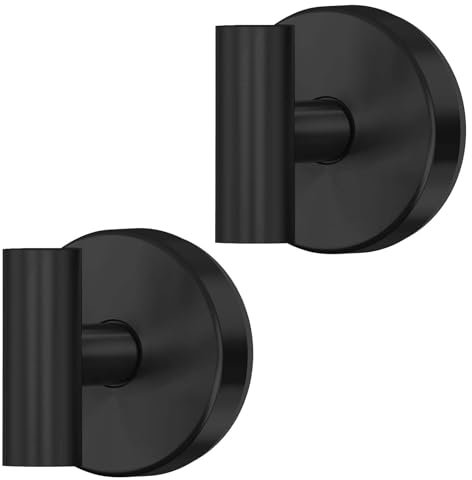 MANICAF 2 Stück Haken mit Saugnapf Schwarz, Saughaken Extra Stark, Saugnapf Haken, Haken mit Saugnapf, Handtuchhalter Saugnapf, Saugnäpfe mit Haken für Badezimmer und Küche