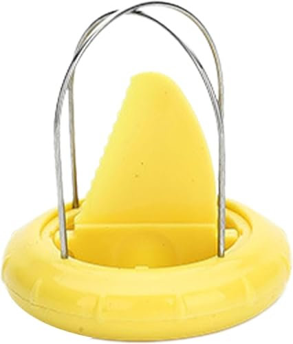 Pelador de kiwi amarillo, pelador de kiwi 2 en 1 de acero inoxidable de fácil agarre, cortador de kiwi para kiwi, fruta del dragón, etc. ralladores, peladores y rebanadores