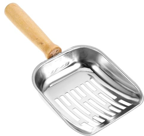 VANZACK Stainless Steel Cat Litter Scoop with Non-stick Design Efficient Sifting Tool for Litter Box and Kitten