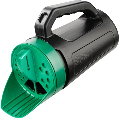 Épandeur de semences portatif STOWBERRY avec Cadran réglable – Épandeur Polyvalent de sel, d'engrais et de semences de Gazon pour l'entretien des pelouses et la Fonte des Glaces