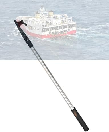 Generisch Mehrzweck-Teleskop-Bootshaken, robuste Aluminiumkonstruktion for das Anlegen auf See, Rettungseinsätze und Bergungsarbeiten(166cm/5.4ft)