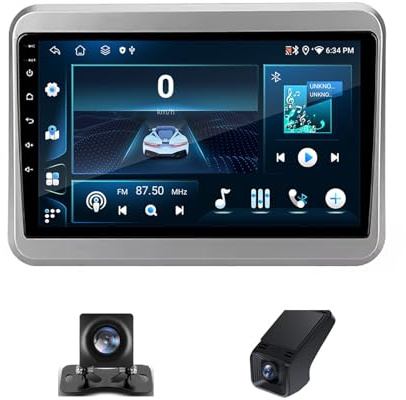 Android 13 Double Din Car Stereo Head unit For Suzuki Spacia 2 II 2017-2023 9 Inch Touchscreen Bluetooth Car Stereo with FM/DVR+Reverse Camera/Wifi/DSP/Steering Wheel Controls(NF-2)