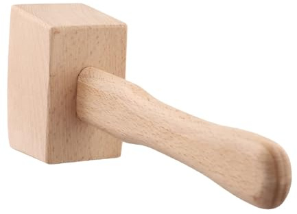 Martillo de madera Herramientas manuales, martillo de madera haya, instalación y montaje artesanal, herramienta mazo for carpintería, textura clara para superficies delicadas