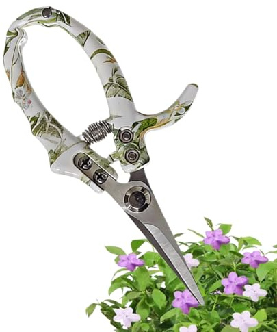 Sécateur de jardin multifonction | Coupe-branches ergonomique à usage intensif,Cisailles à Fleurs,pour Haies, Arbustes, Fleurs, Rosiers, Vigne, Intérieur et Extérieur