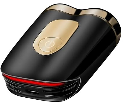 Skyworth Metz SuperCar Máquina Afeitar Eléctrica Hombre, Afeitado Seco Húmedo IPX7 8000 RPM, Cabezal Magnético, Doble Malla, 60 min Autonomía, Carga Rápida 1h USB-C, Negro