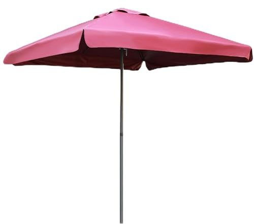 YAVYAV Parasol Rectangulaire Extérieur Terrasse 2.0m, Grand Parasol de Jardin Anti UV et Imperméable, Ombrelle de Balcon Ventilé pour Table Piscine Plage Café Restaurant(Burgundy)