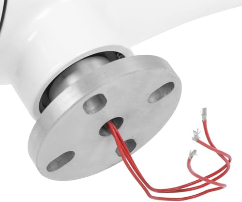 Ejoyous Kit de Turbinas Eólicas Generador de Viento de 400 W Aleación y Plástico 5 Palas 12 V 24 V 48 Generador de Viento Pequeño para Barcos Cabinas Casas Móviles con Rotor de 1,2 M y Velocidad de