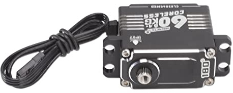 RiToEasysports FLASH HOBBY RC-växel Servo Aluminiumlegering Programmerbar RC-styrväxel 60KG Coreless Motor IP67 Vattentät 6V Till 8,4V för -bilar Robotar Mekaniska Armar (180 grader)