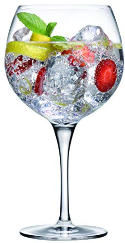 Topkapi 67085 Gin Tonic XL Ballon Copa Cocktailgläser Set - 6 Stück, ~680ml | Elite Serie: Exzellenter Genuss – Bleifreies Kristallglas mit großem Volumen speziell für Gin Tonic, Spritzer- & Cocktails