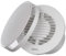 EUROPLAST Diameter 100mm Bathroom Extractor Fan with Timer and Humidistat Round - 4 inch Extractor Fan Bathroom Humidity Sensor with a Front Panel - White Ceiling and Wall Mounted Fan