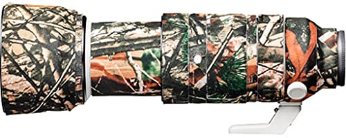 easyCover - Lens Protection Camouflage Cover - Objektivschutz - Schutz für Ihr Kameraobjektiv - Geeignet für Sony FE 100-400mm F4.5-5.6 GM OSS - Wald Camouflage
