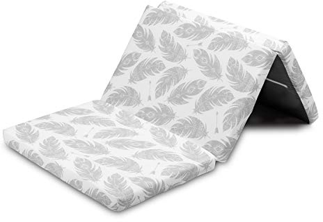 Sensillo Supreme Babymatratze 120 x 60 cm - Reisematratze - Faltbar und kompakt - 5 cm Dicker Polyurethanschaum - Abnehmbarer und waschbarer Baumwollbezug - Transporttasche - Federn