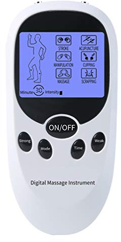 1stk Elektrisches Massagegerät Für Den Körper Muskelmassagegerät Gleichstrom Stimulator Weiß