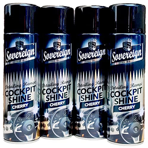 Sovereign Car Dashboard Cockpit Shine Cleaner CHERRY 4 x 500ml
