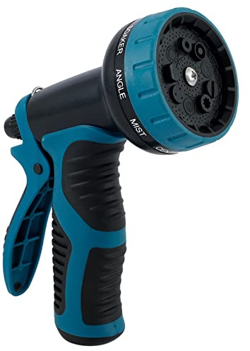 Xiaochen Heavy Duty Adjustable Garden Hose Nozzle Water Gun Hose Nozzle Car Washer Garden Watering Jet Spray High Pressure Sprinkler Foam Lance Automobiles Cleaning Tool (Color : Blue)