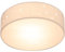 MONZANA® Deckenlampe Sternenhimmel Wohnzimmer Schlafzimmer E27 Weiß Rund 38cm Stoffschirm 2-Flammig 40W Küche Lampe Deckenleuchte Stoffdeckenlampe