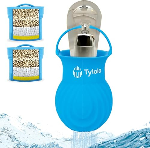 Bathtub Water Filter - Removes Chlorine & Heavy Metals | Gentle Mineral Bath Filter for Sensitive Skin & Baby | Softer Skin & Smoother Hair | Bath Tech 3000-1 by Tylola