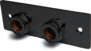 Xcel Home Black Wall Plate for All in One Douche Kit | Quality Brass, Easy Install | 1 Plate