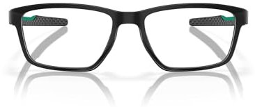 Oakley Herren Ox8153 Metalink Rechteckiger Brillenrahmen für verschreibungspflichtige Brillen, Mattschwarzes Demo-Objektiv, 53 mm