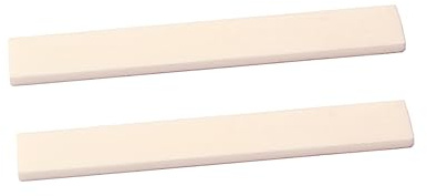 Knochen Knochensattel Rohling 100x10x3mm Gitarren | Handgefertigte und Akustische Gitarre, Gl617 Zubehör, 2 Stück-pack, Leicht Polierbar