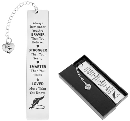 Reader Gift Bookmark Stainless Steel Love Bookmarks for Graduation Season Birthday Gift for Friends and Lovers