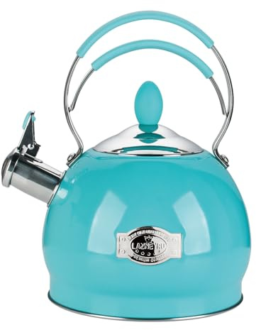2.6L Pfeifkessel aus Edelstahl Mit Hitzebeständigem Griff, geeignet für alle Herdarten, einschließlich Induktion