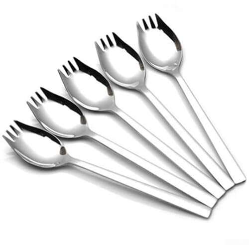 Ensemble de couverts 5 pièces en acier inoxydable pour servir des soupes et des salades