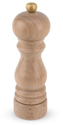 PEUGEOT - Salzmühle Paris u‘Select 18 cm - 6 voreingestellte Mahlgrade - Innovatives Zirlion-Mahlwerk für pulverfeines Salz - Aus PEFC-zertifiziertem Holz - Französisches Know-how - Naturfarben