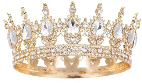 Vintage Tiara Krone Für Frauen, Strass Kronen, Glitzernde Braut Diadem Haarschmuck für Hochzeit, Festzüge, Geburtstag Party
