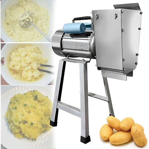 VFMVOYNZ Stainless Steel Potato Masher - 1100W Potato Ricer Heavy Duty Food Press Professional Potato Press Tool for Potatoes, Jam, Vegetables and Fruits
