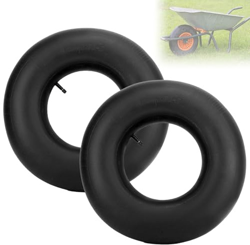 Kinfezlon 2 pièces 4.80/4.00-8 Camera D'aria Carriola, Pneumatici con Camera D'aria, Ruota per Carriola, Camera d'aria, Camera D'aria per Pneumatico, per Carriolas, Falciatrici, Carrello di Trasporto