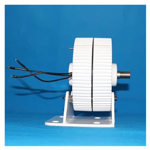 Turbina aerogeneradora de 24V, 48V, 1000W, 1500W, dores de CA de imán permanente sin engranajes trifásicos for turbina eólica y agua Generación de energía de alta eficiencia y bajo ru(With Base,24V_15