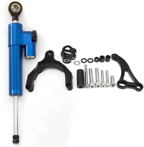 EQJSHL Kit di Montaggio per Staffa Ammortizzatore Sterzo Stabilizzatore Moto per Suzuki GSXS 750 GSXS750 GSX-S 750 2017-2024 Barre stabilizzatrici(Colore 7)