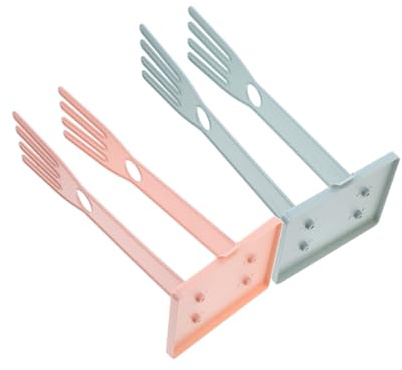 INOOMP 2pcs Kitchen Glove Storage Rack Detachable Drying Stand for Kitchen Accessories Multi-Functional Compact Towel Holder for Neat Organization in and Beyond Pink Light Blue