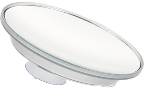 DECOMELODY Espejo Maquillaje Baño con Ventosa sin Taladro Espejo Aumentos con Diseño Cóncavo para Detalles Faciales Fácil Instalación y Extracción