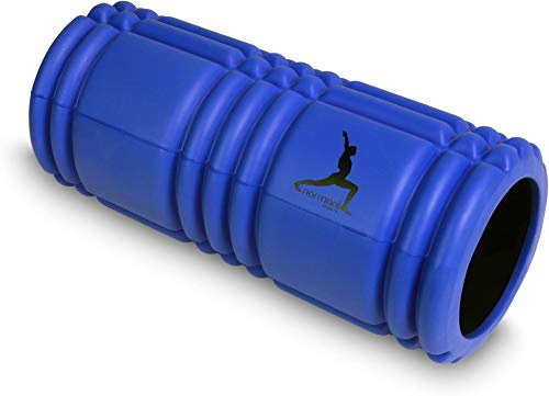 Fitnessrolle zur Selbstmassage Faszienrolle Faszien-Training Sportrolle Massagegerät für Muskelentspannung, Fitnessstudio, Pilates oder Yoga Blau ONESIZE