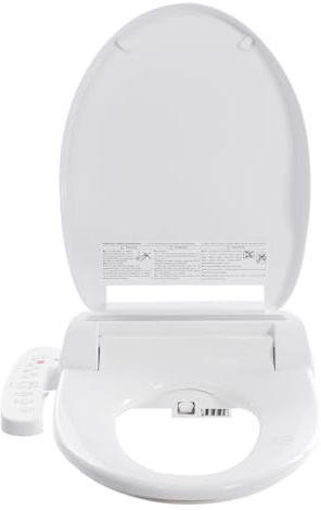 Intelligenter Smart Toilettensitz WC Bidet mit Düse, Elektrischer Dusch WC Sitz, Toilette Sitz mit Warmwasser Trockner Selbstreinigende Düse Erwärmung, Einstellbarer Multi Bidet Toilettensitz