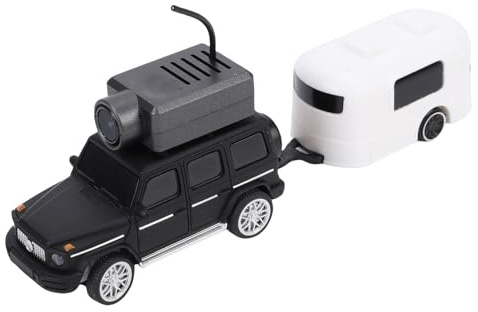 Tosuny 1:64 FPV RC Auto mit Live Videokamera, 2,4 GHz Fernbedienungsspielzeug für Indoor Drifting und -Rennen, APP gesteuert mit Gyroskop Stabilisierung und Integrierten Scheinwerfern