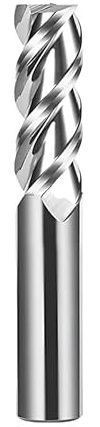 1 fresa de extremo plano carburo tungsteno 4 mm, 6, 8 y 12, herramienta acero metal con flauta 2/4, broca enrutador cuadrada cara llave(2F,11x12x30x75)