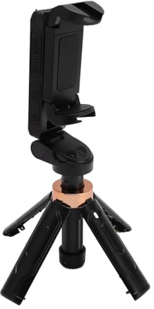 KUIDAMOS Perche à Selfie Miniature, Trépied de Sol Universel Pliable, Portable, Rotation à 360 ° pour Téléphone Portable, Vlog, Alliage D'aluminium