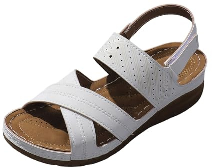 Sandaler klackar sandaler tå klämma för kvinnor, kristallgelé strandflip-flops, koreanska studentkläder, sommarplatta kvinnor, bekväma, vintage, mockasandal, fyrkantig häl, Vitt och blått, 37 EU