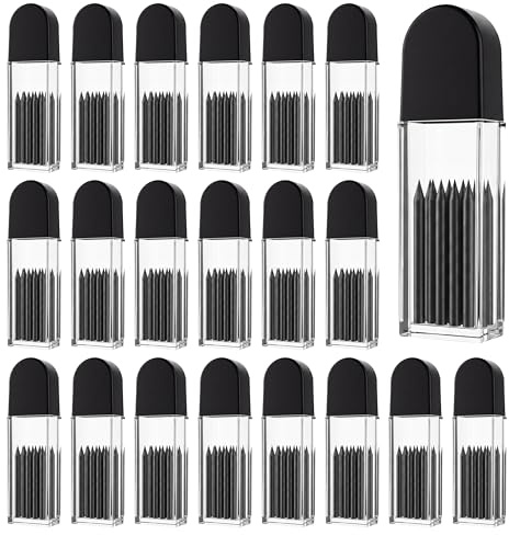 200 Stück 2B Zirkelminen Set Zirkelersatzminen Set 2B Zirkel | Ersatzminen 2 mm Durchmesser 2cm Lang Zirkel Minen Nachfüllmine für Mathematische Zeichnungserstellung Holzmarkierungen