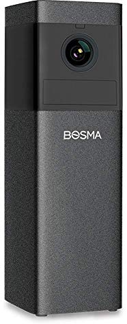 BOSMA Caméra intérieure connectée Noire 1080P X1 360° avec Vision Nocturne