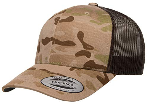 Yupoong Yp Klassisk retro Multicam-truckerkeps, one size