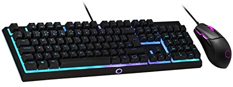 Cooler Master MS110 Gaming RGB Keyboard & Mouse Combo - Linear Mem-Chanical Switches, 26-Key Anti-Ghosting, On-Board Control, MS110 Gaming Mouse with 4 DPI Settings - QWERTY UK Layout