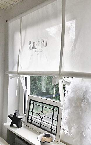 Shabby Raffrollo Salle de Bain Luxe Bad Gardine Badezimmer