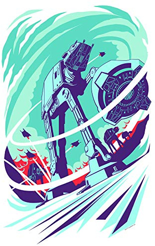 Komar Wandbild | Star Wars Classic Vector Hoth | Kinderzimmer, Jugendzimmer, Dekoration, Kunstdruck | ohne Rahmen | WB109-40x50 | Größe: 40 x 50 cm (Breite x Höhe)
